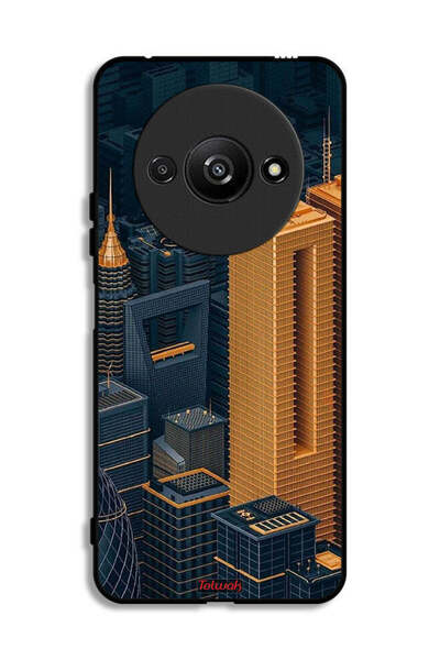 Tolwak Xiaomi Redmi A3 4G Protective Case Cover Buildings Art