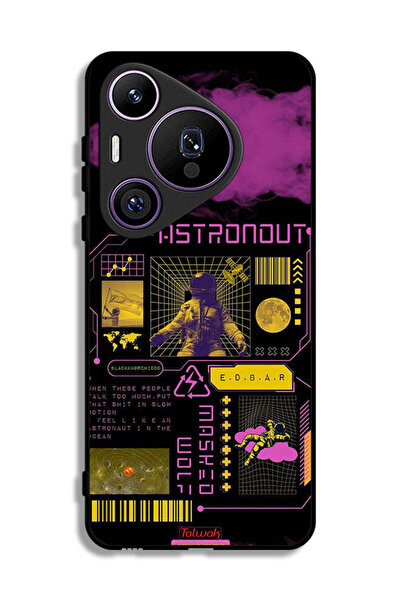 Tolwak غطاء حماية لهاتف هواوي بيورا 70 برو، ملصق رائد فضاء