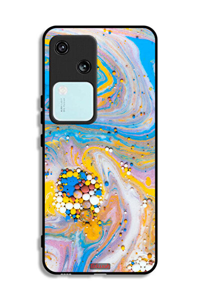 Tolwak غطاء حماية لهاتف Vivo V30 5G بتصميم جواهر تجريدية ملونة