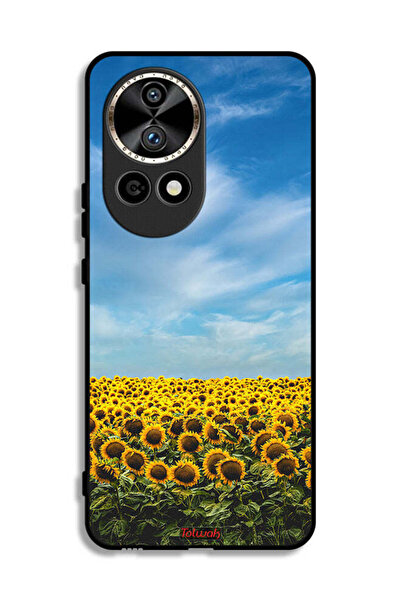 Tolwak غطاء حماية لهاتف هواوي نوفا 12 برو 5G - عباد الشمس تحت السماء