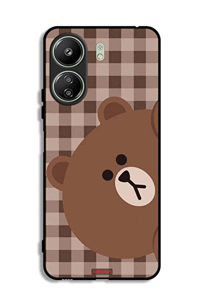 Tolwak غطاء حماية على شكل دب لهاتف شاومي ريدمي 13 سي