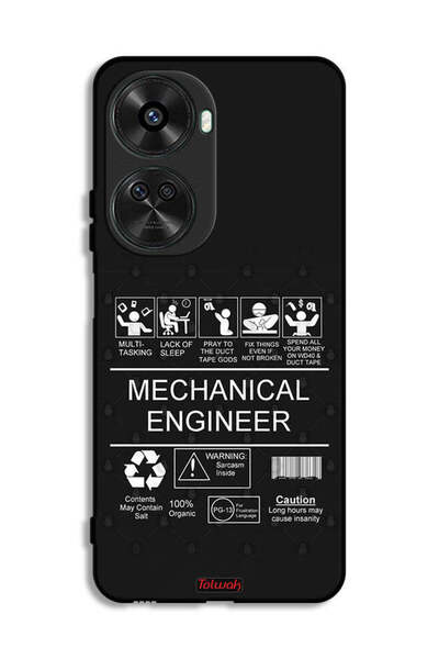 Tolwak غطاء حماية لهاتف هواوي نوفا 11 SE، ملصق مهندس ميكانيكي