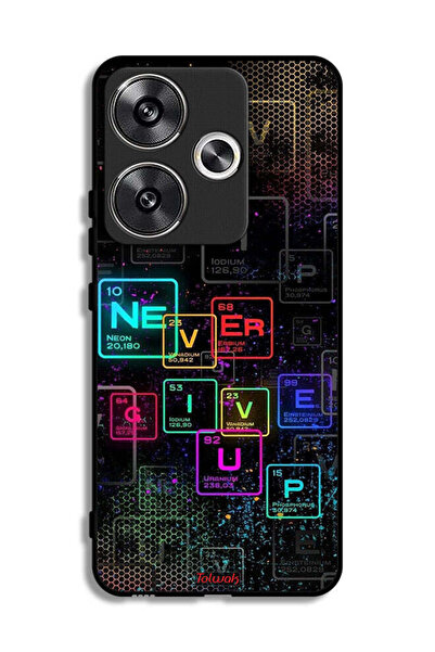 Tolwak Xiaomi Poco F6 5G Protective Case Cover Never Give Up Art