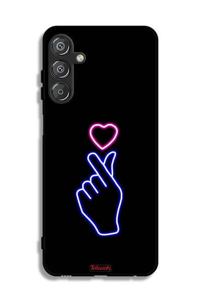 Tolwak غطاء حماية لهاتف سامسونج جالاكسي F15 5G بنقشة قلب سناب