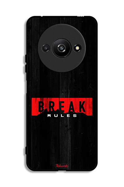 Tolwak Xiaomi Redmi A3 4G Protective Case Cover Break Rules