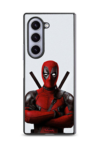Tolwak غطاء حماية لهاتف Samsung Galaxy Z Fold6 بتصميم Deadpool