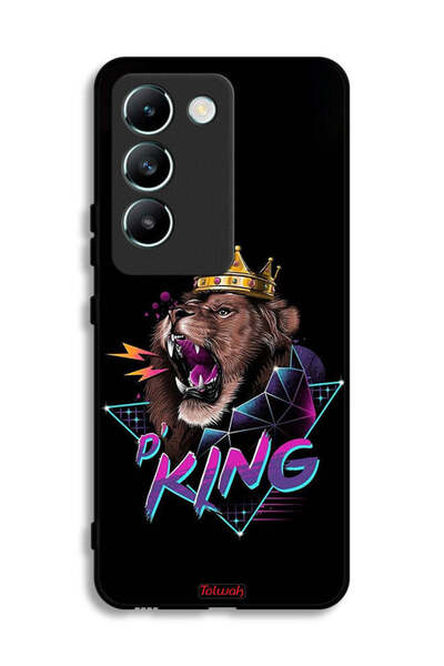 Tolwak غطاء حماية لهاتف Vivo V30 Lite 4G بطبعة الأسد الملك