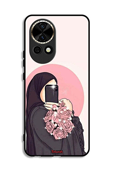 Tolwak غطاء حماية لهاتف هواوي نوفا 12 5G، فن التقاط صور سيلفي مع حمل الزهور