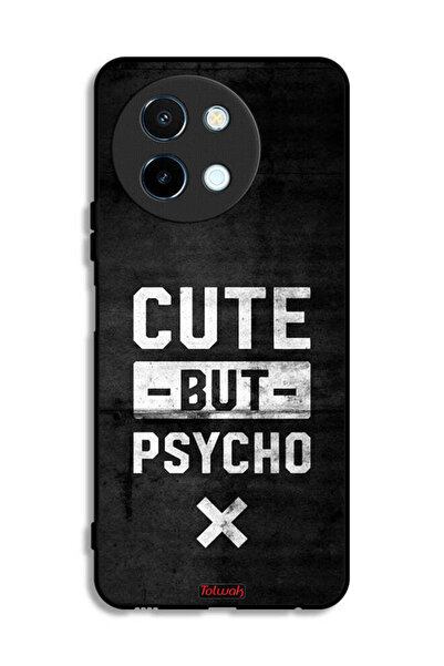 Tolwak Vivo Y38 5G Protective Case Cover Cute But Psycho