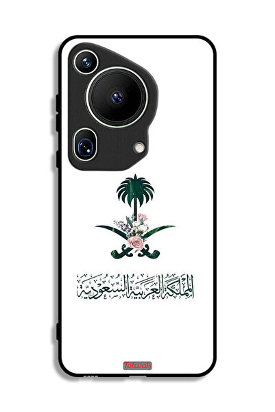 Tolwak غطاء حماية لهاتف هواوي بيورا 70 ألترا - علامة زهور المملكة العربية الس...
