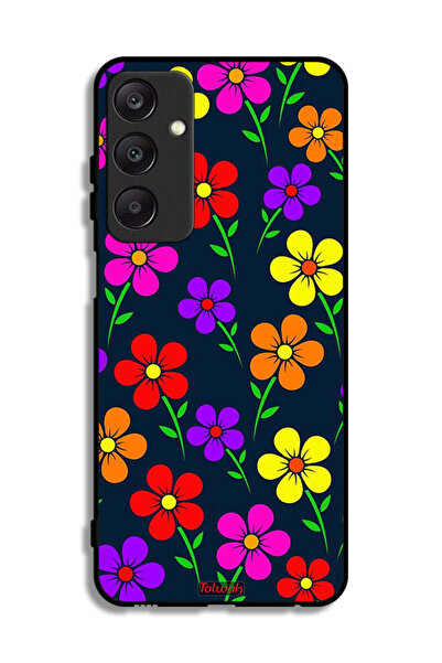 Tolwak Samsung Galaxy A25 5G Protective Case Cover Colorful Flowers