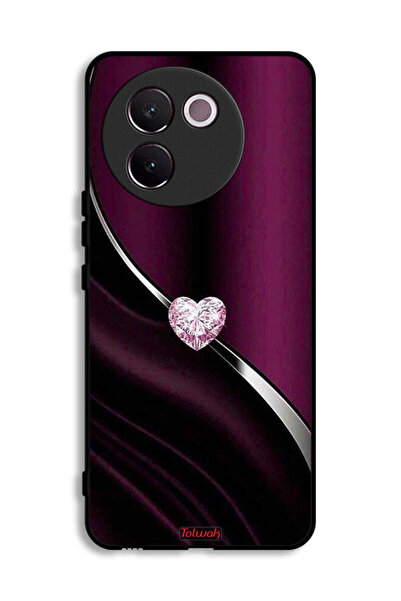 Tolwak غطاء حماية Vivo V30e 5G بتصميم قلب ماسي