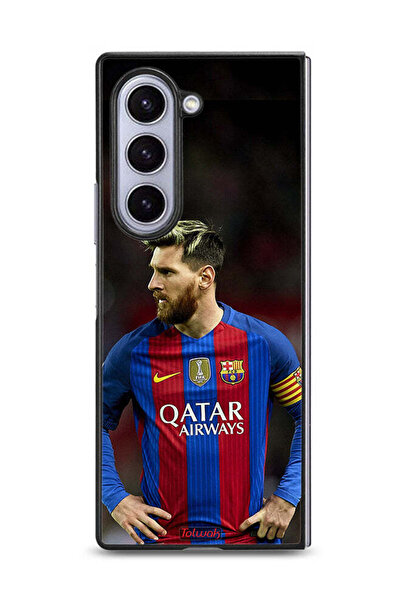 Tolwak غطاء حماية لهاتف سامسونج جالاكسي زد فولد 6 ميسي برشلونة