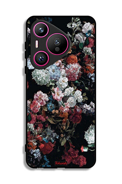 Tolwak غطاء حماية لهاتف هواوي بيورا 70 بنقشة الورود العتيقة