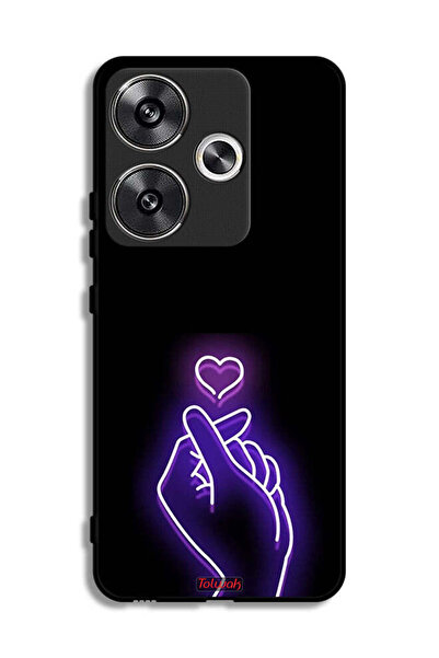 Tolwak Xiaomi Poco F6 5G Protective Case Cover Snap Small Heart