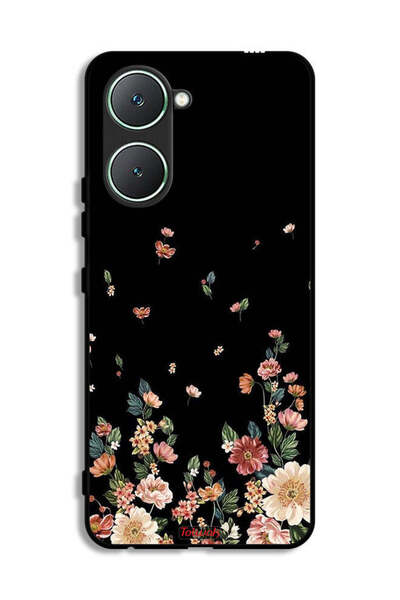 Tolwak Vivo Y03 4G Protective Case Cover Small Flowers In Bottom