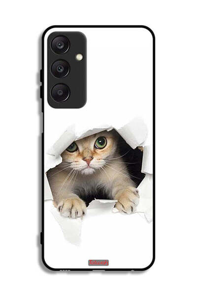 Tolwak Samsung Galaxy A25 5G Protective Case Cover Cat Appearing