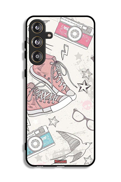 Tolwak غطاء حماية لهاتف سامسونج جالاكسي F55 5G، حذاء قماشي وفن كاميرا