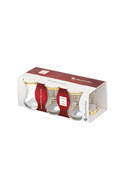 PAŞABAHÇE CAM 6'LI İNCE BELLİ ÇAY BARDAĞI SETİ