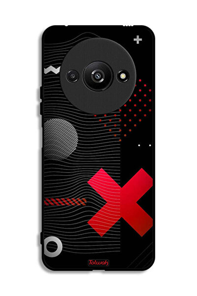 Tolwak Xiaomi Redmi A3 4G Protective Case Cover Cross Sign