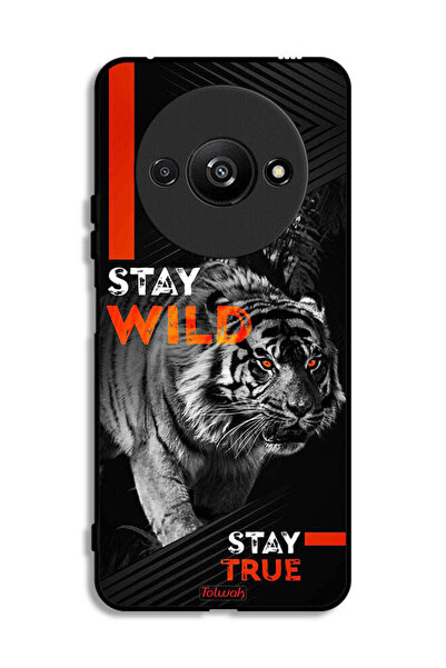 Tolwak Xiaomi Redmi A3 4G Protective Case Cover Stay Wild Stay True