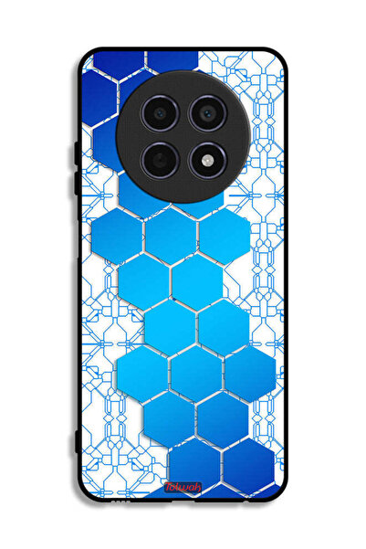 Tolwak غطاء حماية Realme 12 5G بتصميم سداسي الأضلاع وشبكة أيقونات قرص العسل