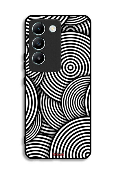 Tolwak غطاء حماية لهاتف Vivo V30 Lite 4G بنمط دوائر وهمية