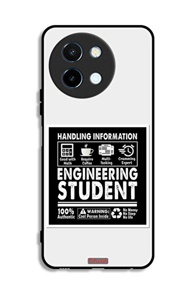 Tolwak غطاء حماية لهاتف Vivo Y38 5G، ملصق طالب هندسة