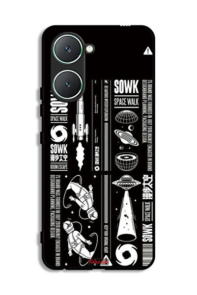 Tolwak غطاء حماية لهاتف Vivo Y03 4G بملصق Sowk Space Walk
