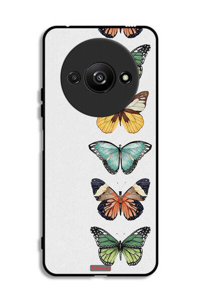 Tolwak Xiaomi Redmi A3 4G Protective Case Cover Four Butterflies