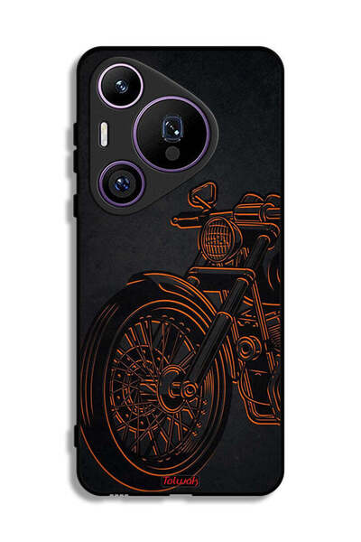 Tolwak غطاء حماية هواوي بيورا 70 برو بتصميم دراجة كلاسيكية