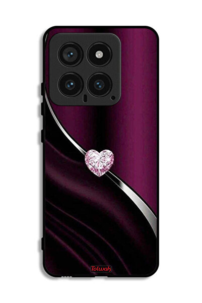 Tolwak غطاء حماية لجهاز شاومي 14 بتصميم قلب ماسي