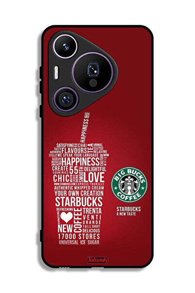 Tolwak غطاء حماية لهاتف هواوي بيورا 70 برو - ملصق قهوة