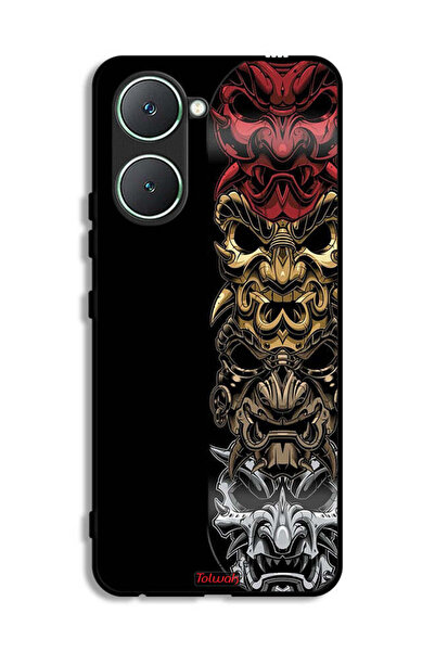 Tolwak غطاء حماية لهاتف Vivo Y03 4G مع رسومات فنية للرؤوس