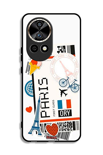 Tolwak غطاء حماية لهاتف هواوي نوفا 12 ألترا 5G، ملصق باريسي