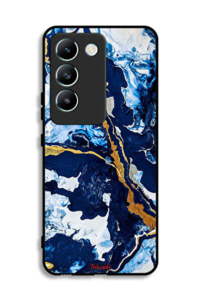 Tolwak Vivo V30 Lite 4G Protective Case Cover Glitch Texture Art