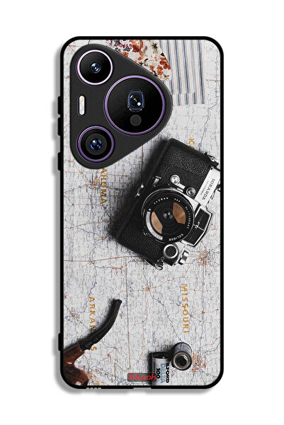 Tolwak غطاء حماية لهاتف هواوي بيورا 70 برو بتصميم كاميرا عتيقة