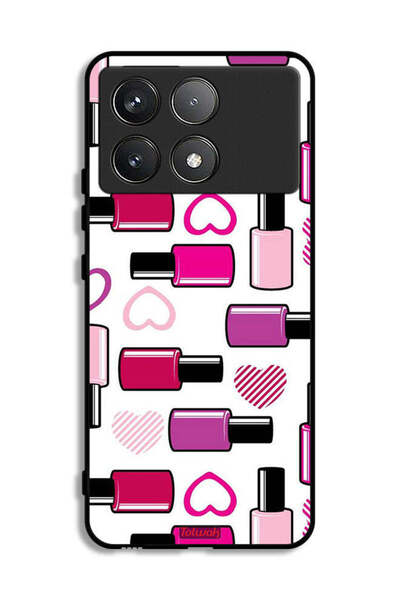 Tolwak Xiaomi Poco F6 Pro Protective Case Cover Lipstick Lover