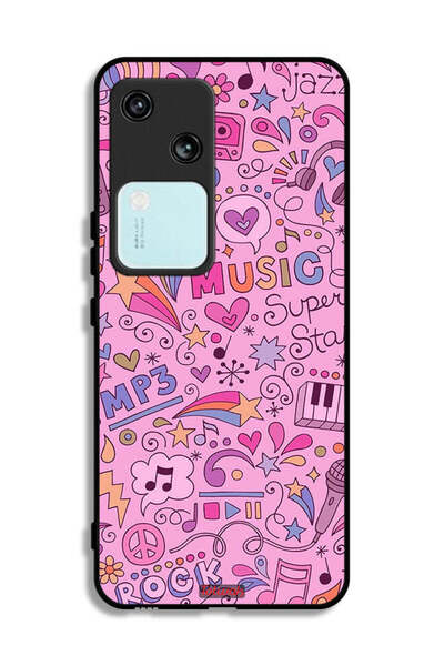 Tolwak غطاء حماية لهاتف Vivo V30 5G مع علامات موسيقية