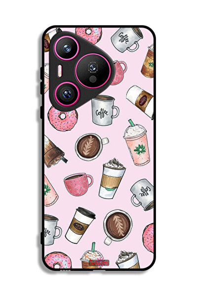 Tolwak غطاء حماية لهاتف هواوي بيورا 70 برسومات محبي القهوة