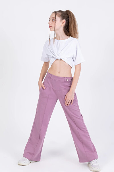 MORESUN Girl's Button Detailed Trousers