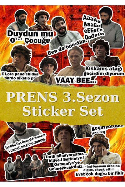 One Little Happiness Prince Array Sticker Set Phone Laptop Notebook Tablet Notebook Sticker