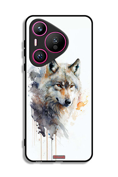 Tolwak غطاء حماية هواوي بيورا 70 بتصميم فن الذئب التجريدي