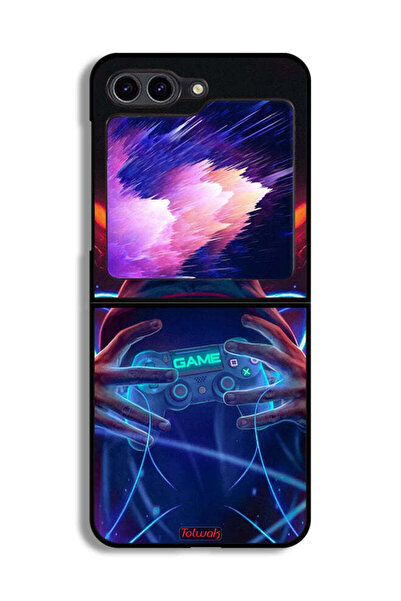 Tolwak غطاء حماية لجهاز Samsung Galaxy Z Flip6 - Gamer