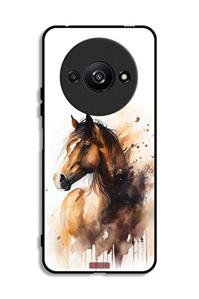 Tolwak Xiaomi Redmi A3 4G Protective Case Cover Horse Abstract Art