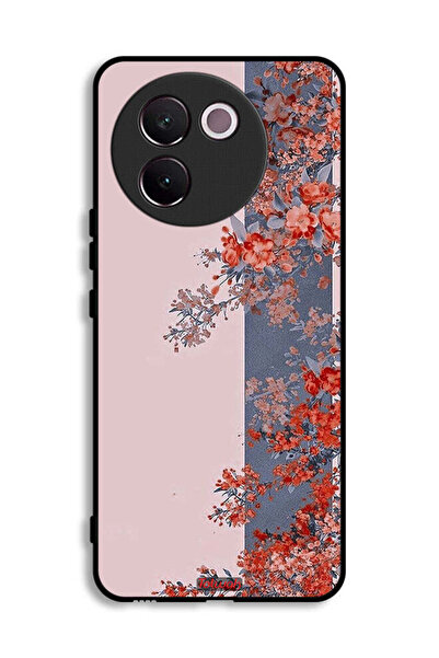 Tolwak Vivo V30e 5G Protective Case Cover Tree Leaves And Flowers Art