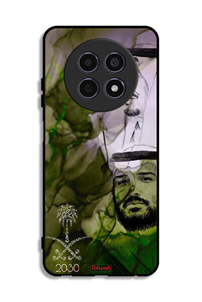 Tolwak غطاء حماية لهاتف Realme 12 5G، ملصق فني للملك سلمان وولي العهد محمد