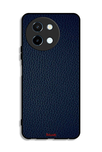 Tolwak غطاء حماية جلدي بنمط لهاتف Vivo Y38 5G