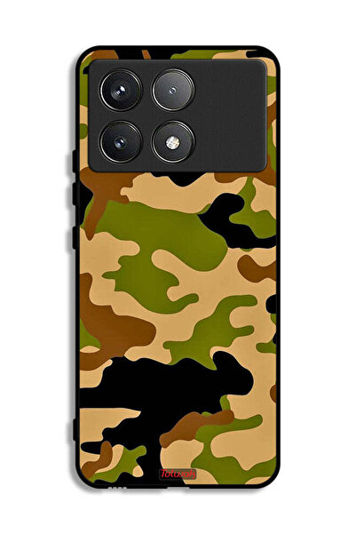 Tolwak Xiaomi Poco F6 Pro Protective Case Cover Camouflage Abstract Digital P...