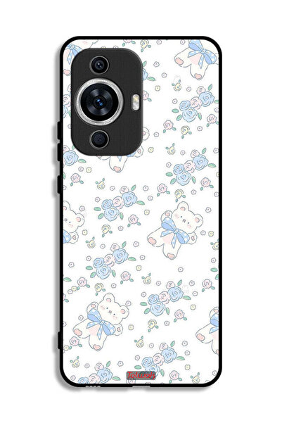 Tolwak غطاء حماية لهاتف هواوي نوفا 12 لايت مع رمز دب تيدي لطيف وزهور